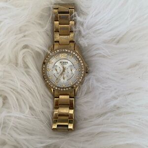 Fossil Multifunction Gold Tone Stainless Steel Women's Watch